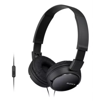 Sony MDR-ZX110AP, johdollinen, 12 - 22 000 Hz, puhelut/musiikki, 120 g, kuulokemikrofoni, musta