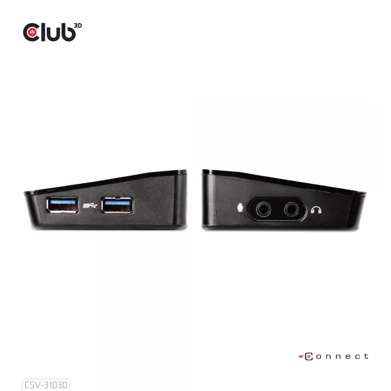 CLUB3D CSV-3103D The Club 3D universaali USB 3.1 Gen 1 UHD 4K -telakointiasema DisplayLink™