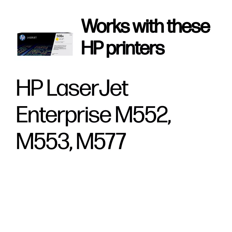 HP 508A Yellow alkuperäinen LaserJet-värikasetti