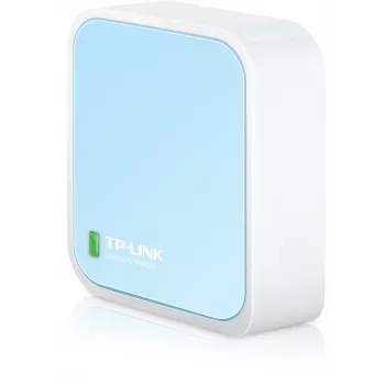 TP-Link TL-WR802N WLAN-reititin Fast Ethernet yksitaajuus (2,4 GHz) sininen, valkoinen