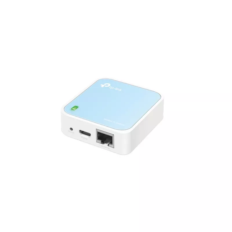 TP-Link TL-WR802N WLAN-reititin Fast Ethernet yksitaajuus (2,4 GHz) sininen, valkoinen