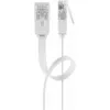 Goobay RJ45 CAT6 litteä U/UTP CU 15 m valkoinen