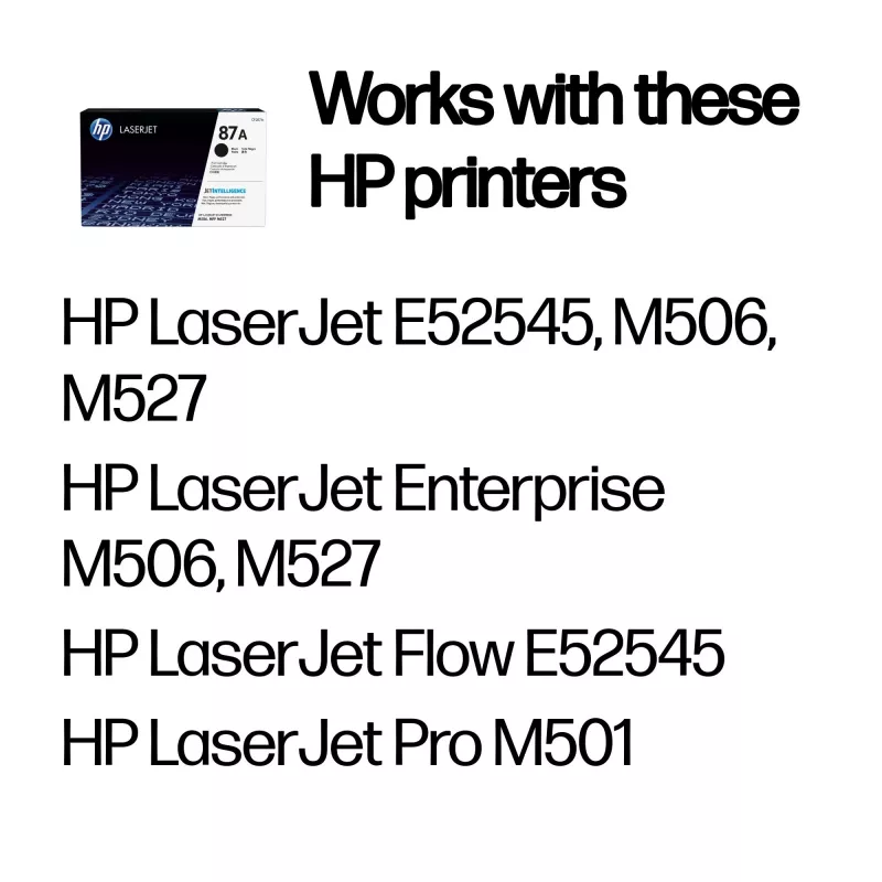 Värikasetti HP 87A musta alkuperäinen LaserJet 8550 sivua musta