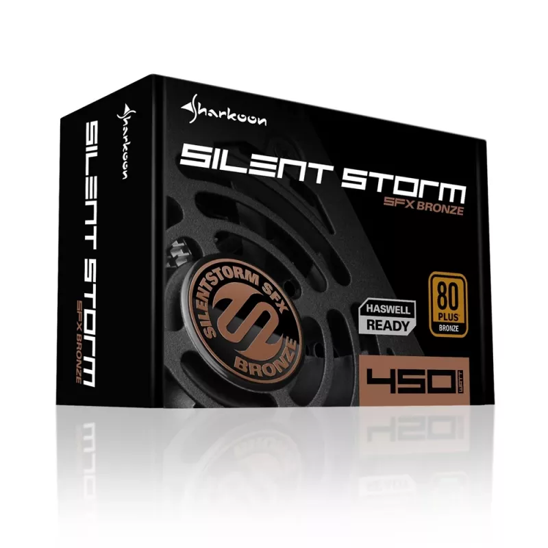 Virtalähde Sharkoon SilentStorm SFX Bronze 450 W