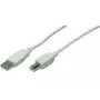USB-kaapeli LogiLink 5 m USB 2.0 USB A Mini-USB B harmaa