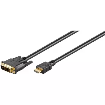 Videokaapeliadapteri Goobay 51881 1,5 m HDMI DVI-D musta