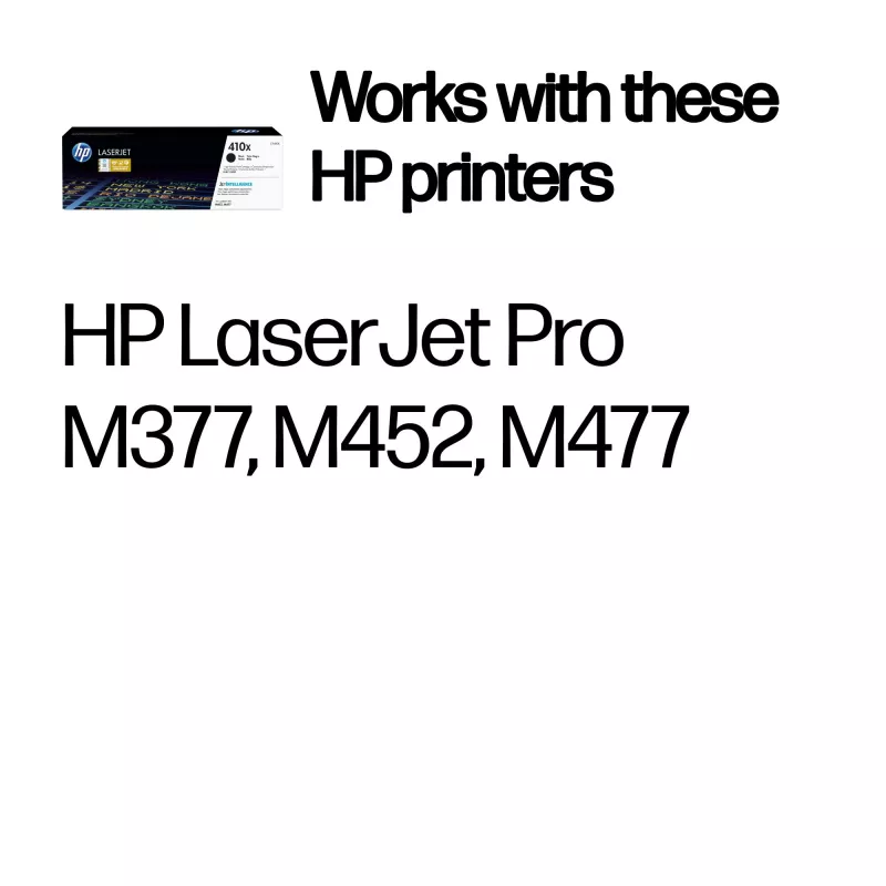 HP 410X High Yield musta alkuperäinen LaserJet-värikasetti