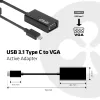 USB 3.1 Type-C - VGA-aktiiviadapteri CLUB3D CAC-1502