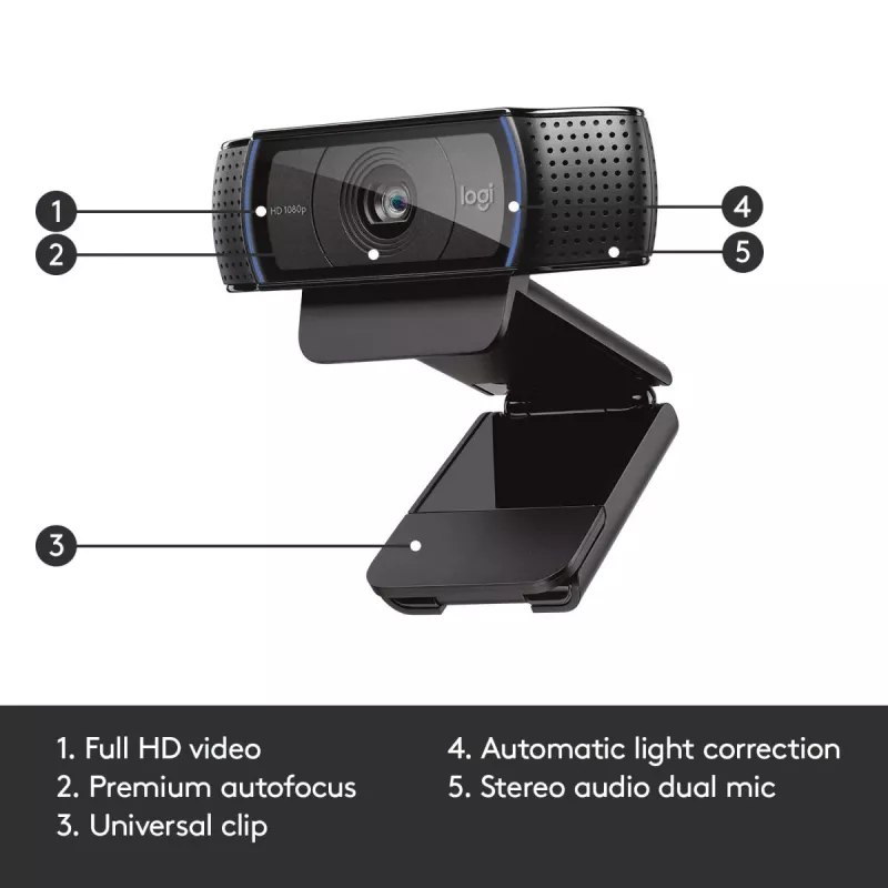 LOGITECH C920 HD Pro -verkkokamera - USB