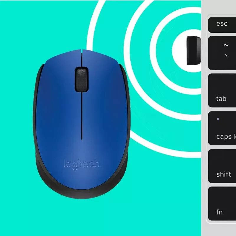 Logitech M171 hiiri RF langaton optinen 1000 DPI, sininen