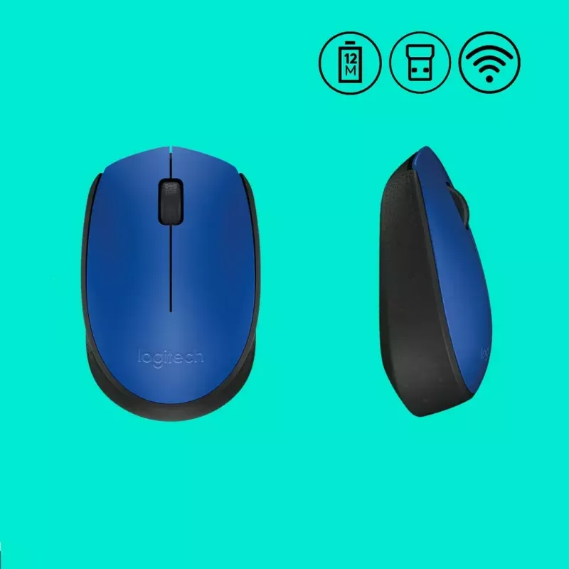 Logitech M171 hiiri RF langaton optinen 1000 DPI, sininen