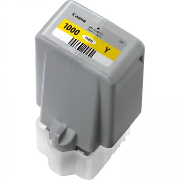Canon PFI-1000Y muste, keltainen, pigmenttimuste, 80 ml, 3 365 sivua