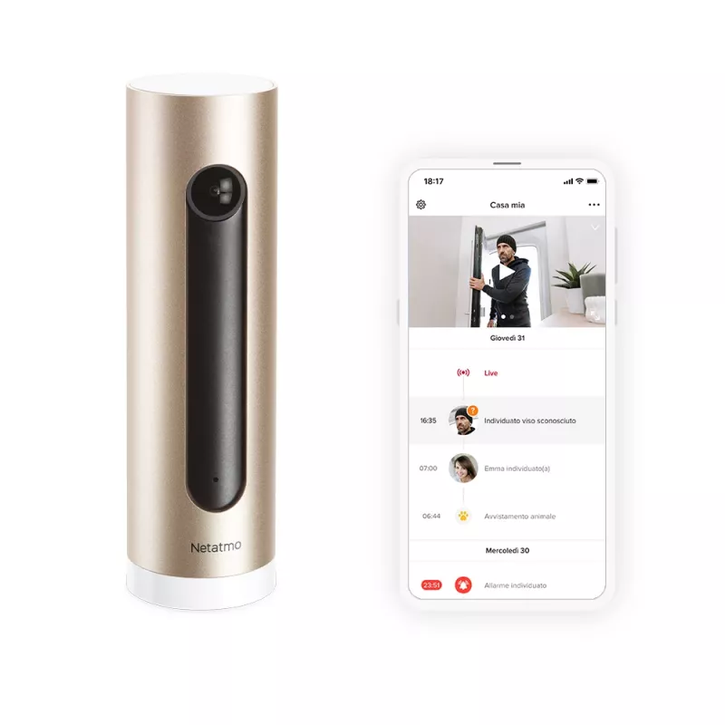 Netatmo Welcome IP-valvontakamera sisätiloihin 1920 x 1080 pikseliä pöytämalli