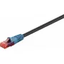 Verkkokaapeli GOOBAY Cat6 U/UTP musta 60 m kullatuilla RJ-45-koskettimilla