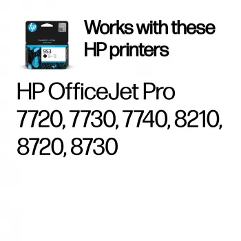 HP 953 alkuperäinen muste musta