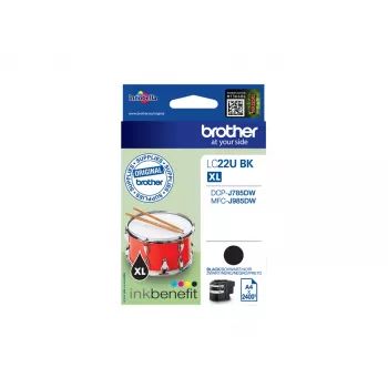 Brother LC22UBK muste 1 kpl alkuperäinen suuri (XL) kapasiteetti musta