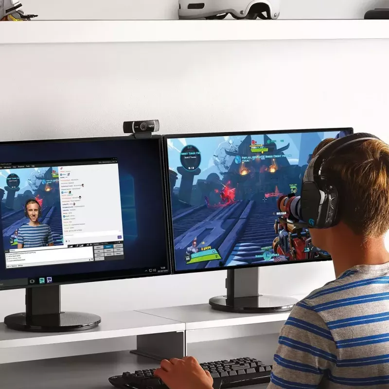 Logitech C922 1920 x 1080 pikseliä USB musta verkkokamera
