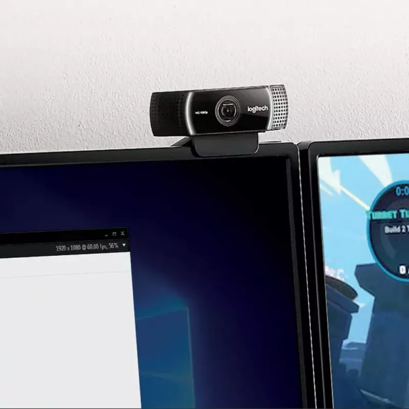 Logitech C922 1920 x 1080 pikseliä USB musta verkkokamera