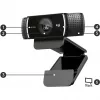 Logitech C922 1920 x 1080 pikseliä USB musta verkkokamera