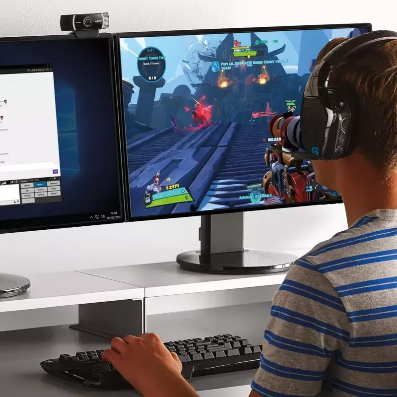 Logitech C922 1920 x 1080 pikseliä USB musta verkkokamera