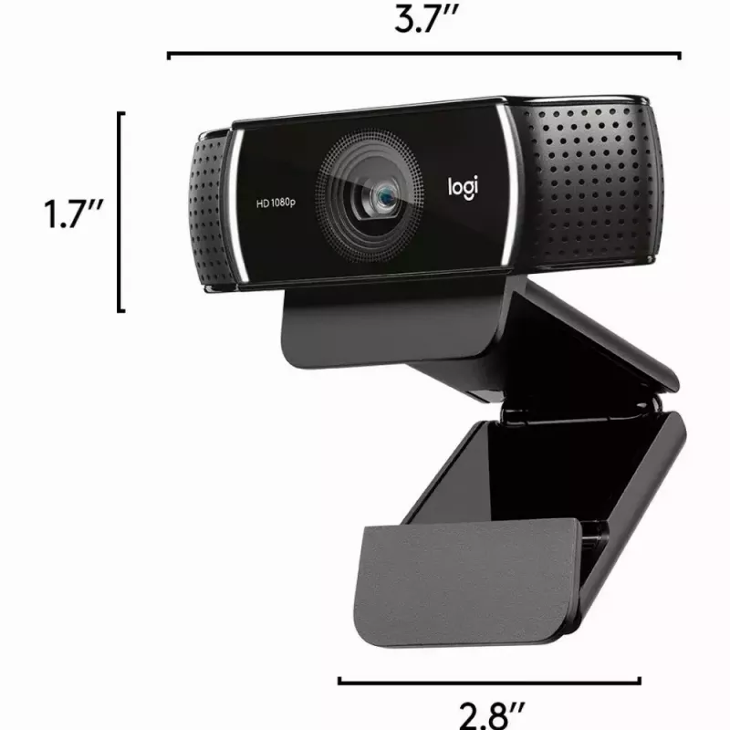 Logitech C922 1920 x 1080 pikseliä USB musta verkkokamera