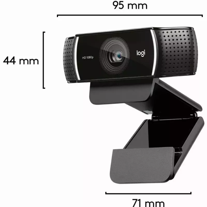 Logitech C922 1920 x 1080 pikseliä USB musta verkkokamera