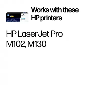 HP 17A alkuperäinen LaserJet -värikasetti, musta, 1600 sivua, 1 kpl