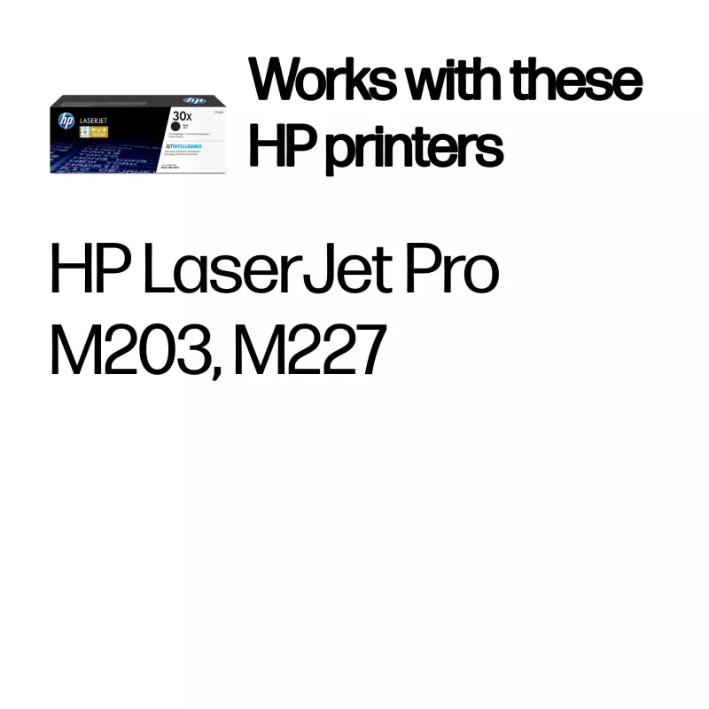 HP 30X High Yield musta alkuperäinen LaserJet -värikasetti, 3500 sivua, musta, 1 kpl