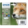 Epson Fox 4 värin multipakkaus T1285 DURABrite Ultra muste, musta, syaani, magenta, keltainen, 5,9 ml, 3,5 ml, 1 kpl, multipakkaus
