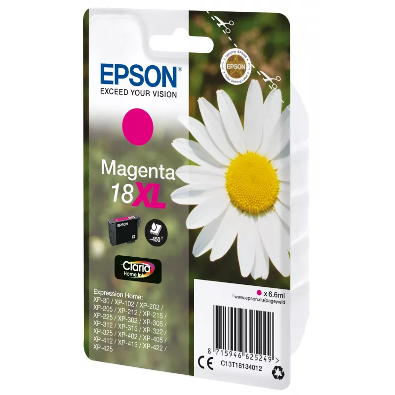 Epson Daisy yksittäispakkaus magenta 18XL Claria Home muste