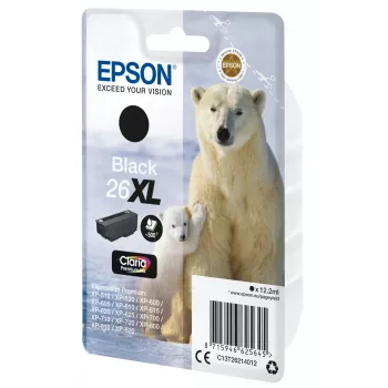 Epson 26XL mustepatruuna musta 500 sivua muste C13T26214012