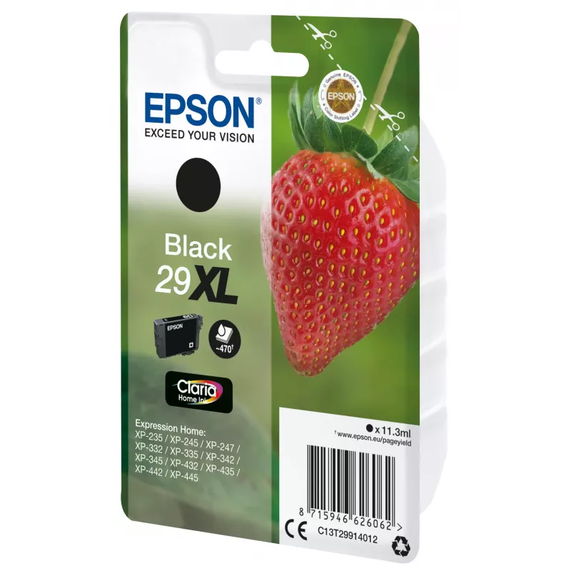 Epson yksittäispakkaus musta 29XL Claria Home -värikasetti, musta