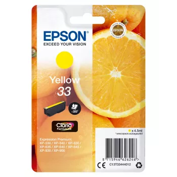 Epson Oranges yksittäispakkaus keltainen 33 Claria Premium -muste