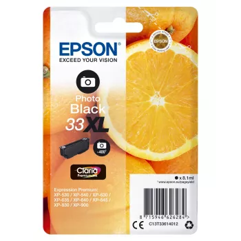 Epson Oranges yksittäispakkaus valokuvamusta 33XL Claria Premium -muste