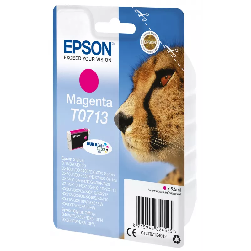 Epson yksittäispakkaus magenta T0713 DURABrite Ultra muste