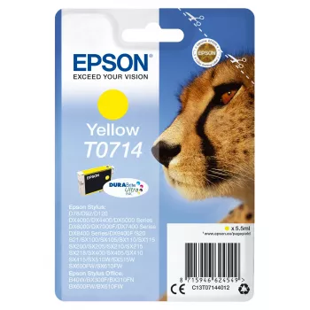 Epson yksittäispakkaus keltainen T0714 DURABrite Ultra muste