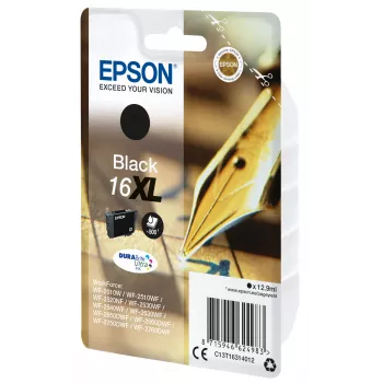 Epson kynä ja ristisanatehtävä yksittäispakkaus musta 16XL DURABrite Ultra muste