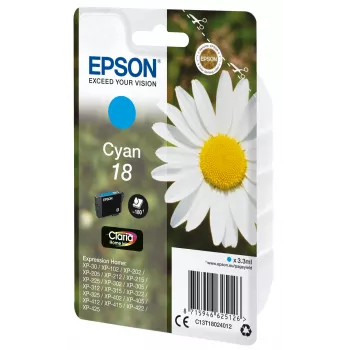 Epson Daisy yksittäispakkaus syaani 18 Claria Home muste