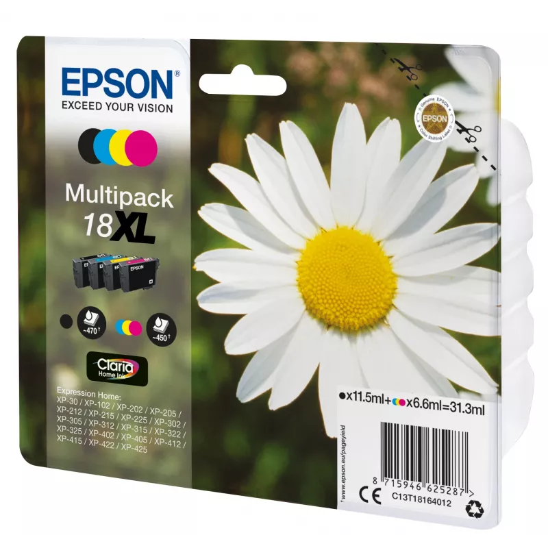 Epson Daisy monipakkaus 4 väriä 18XL Claria Home muste