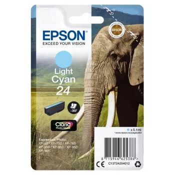 Kasetti Epson 24 vaaleasyaani 360 sivua C13T24254012