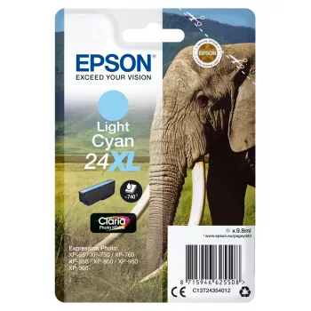 Kasetti Epson 24XL syaani 740 sivua C13T24354012