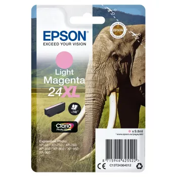 Kasetti Epson 24XL vaaleanmagenta 740 sivua muste C13T24364012