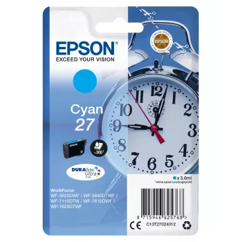 Epson Alarm clock yksittäispakkaus syaani 27 DURABrite Ultra muste