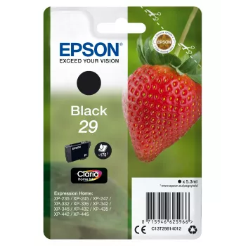 Epson Strawberry yksittäispakkaus musta 29 Claria Home muste
