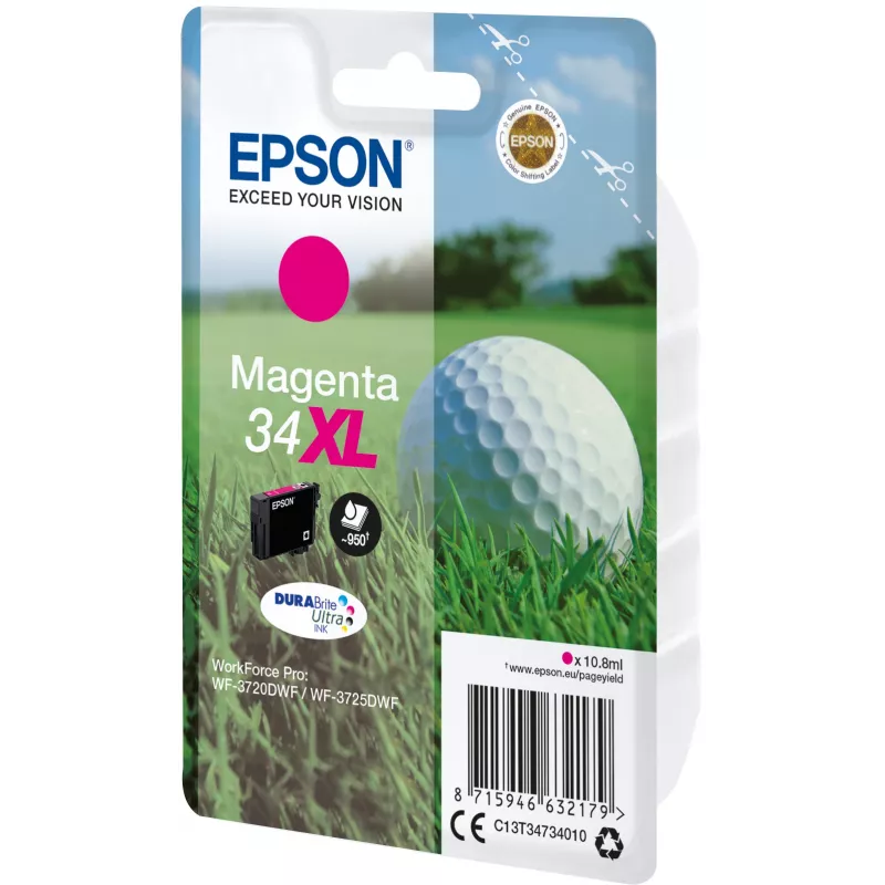 Kasetti Epson 34XL magenta 950 sivua C13T34734010