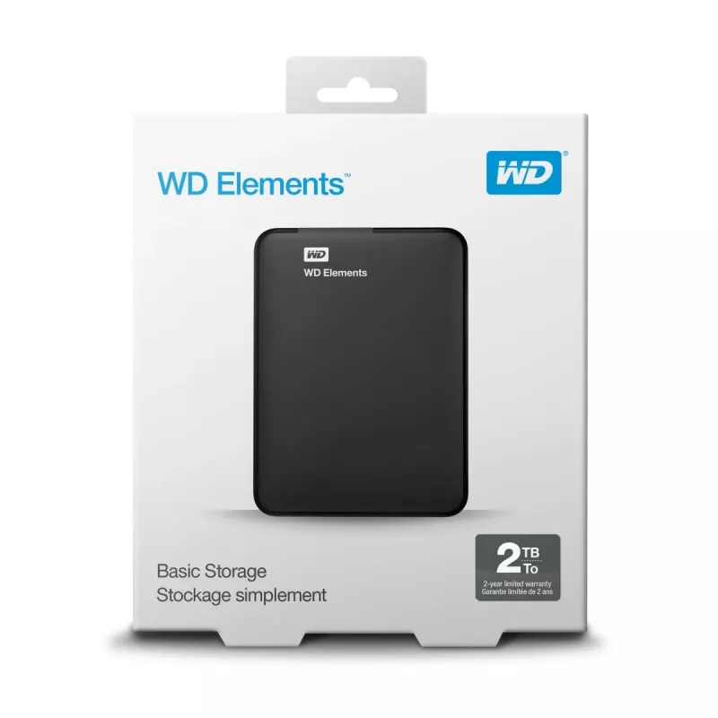 WESTERN DIGITAL kannettava tallennuslaite - WD Elements - 2TB - USB-A 3.0