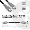 Club 3D CAC-1311 Premium High Speed HDMI 2.0 -kaapeli, 4K60Hz, uros/uros, 1 m, musta