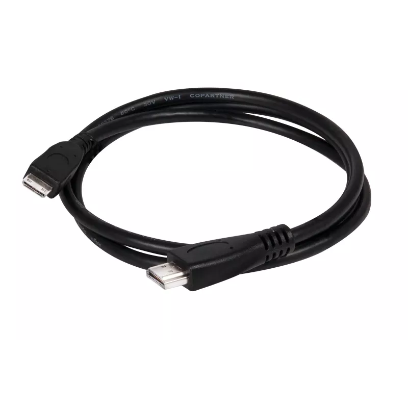 Club 3D CAC-1350 Mini HDMI - HDMI 2.0 -kaapeli, 4K60Hz, uros/uros, 1 m, musta