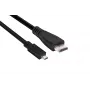 Club 3D CAC-1351 Micro HDMI - HDMI 2.0 -kaapeli, 4K60Hz, uros/uros, 1 m, musta