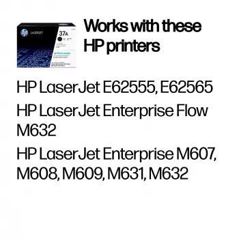HP 37A alkuperäinen LaserJet värikasetti musta, 3000 sivua